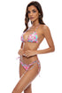 Luli Fama Ocean Drive Euphoria Wavy Ruched Back Tie Side Bottom